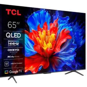 Televizor TCL QLED 65P8K, 164 cm, Smart Google TV, 4K Ultra HD, 144Hz, Clasa F, Onkyo