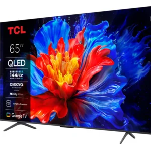 Televizor TCL QLED 65P8K, 164 cm, Smart Google TV, 4K Ultra HD, 144Hz, Clasa F, Onkyo