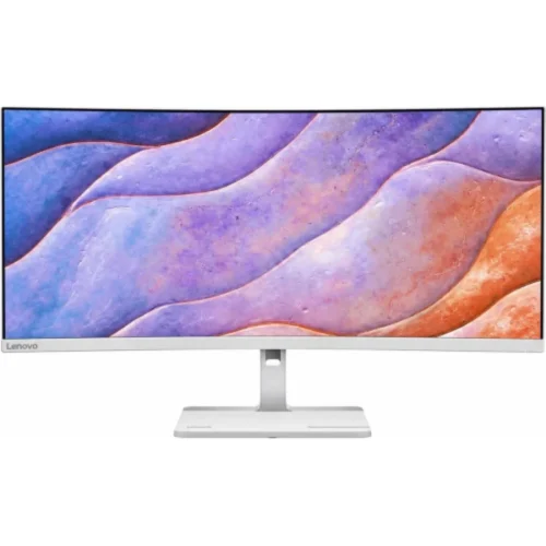 Monitor Consumer Lenovo L34W-4C, 34", 3440 x 1440 pixeli, Cloud Grey, 3 ani Garantie
