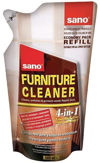 Detergent mobila Sano Furniture Cleaner - Rezerva 500 ml Detergent mobila Sano Furniture Cleaner - Rezerva 500 ml