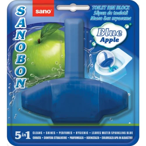 Odorizant WC solid Sano Bon Blue Apple 5in1 55gr