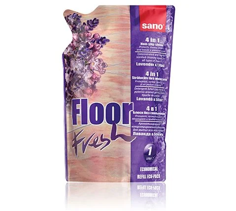 Detergent pardoseli Sano Floor Fresh Lavanda & Lilac 750ml - rezerva Detergent pardoseli Sano Floor Fresh Lavanda & Lilac 750ml - rezerva
