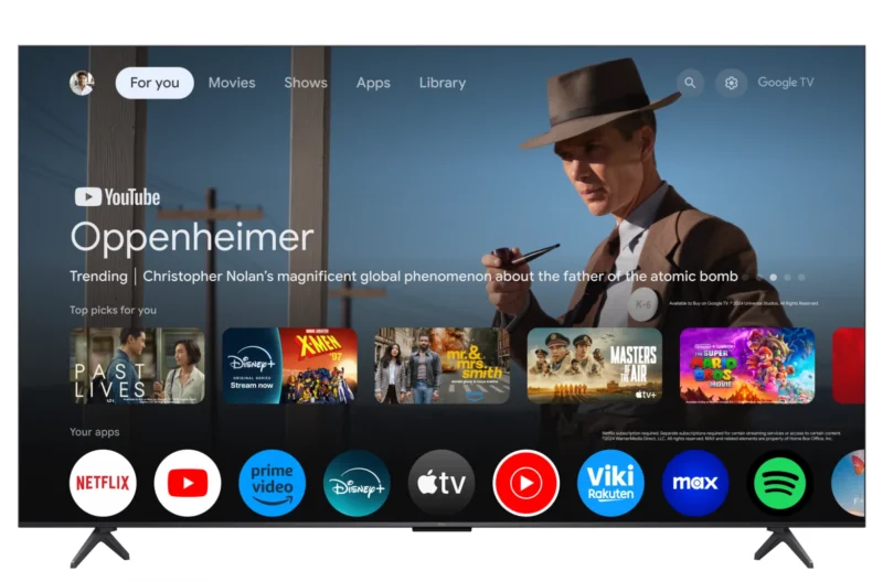 Televizor TCL QD-MiniLED 75C61K, 189 cm, Smart Google TV, 4K Ultra HD, 144Hz, Onkyo