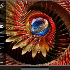 Televizor TCL QD-MiniLED 75Q8C, 189 cm, Smart Google TV, 4K Ultra HD, 144Hz, Bang & Olufsen