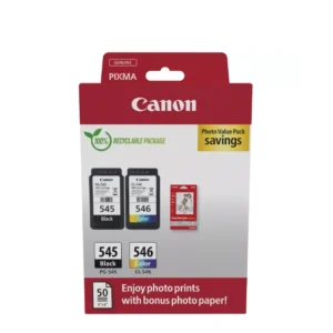 Cartus Canon PG-545/CL-546 PHOTO VALUE PACK, Black, Cyan, Magenta, Yellow