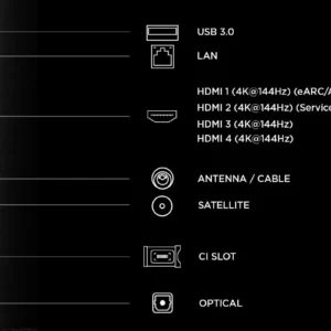 Televizor TCL SQD-MiniLed 85C8L, 214 cm, Smart Google TV, 4K Ultra HD, 144Hz, Bang & Olufsen, Clasa E (Model 2026)