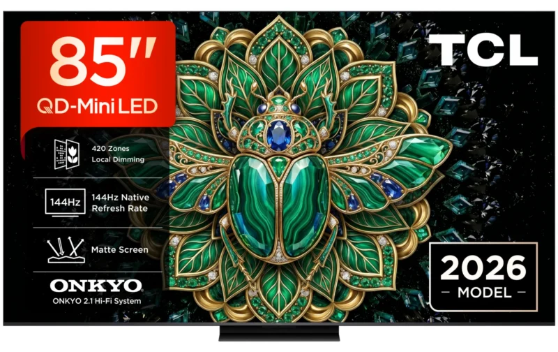 85MQLED75L_01 Televizor TCL QD-MiniLED 85MQLED75L, 214 cm, Smart Google TV, 4K, Onkyo (Model 2026)
