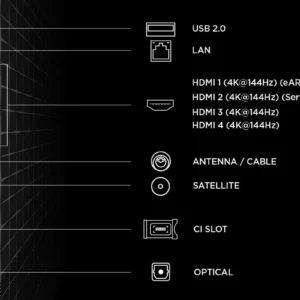 Televizor TCL RGB-MiniLed 85RM9L, 214 cm, Smart Google TV, 4K Ultra HD, 144Hz, Clasa F (Model 2026)