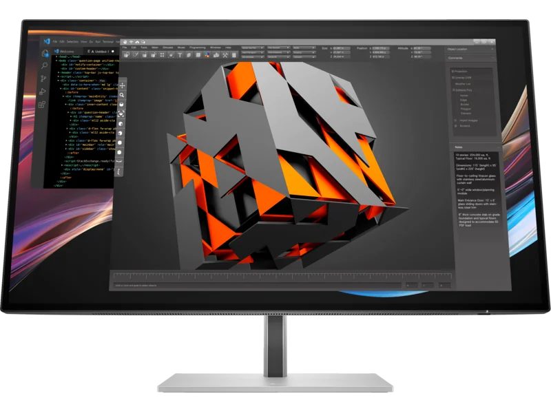 Monitor Commercial HP Series 7 Pro 732PK, 31.5", 3840 x 2160 pixeli, Black-Silver, 3 ani Garantie