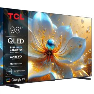 Televizor TCL QLED 98P89K, 248 cm, Smart Google TV, 4K Ultra HD, 144Hz, Onkyo