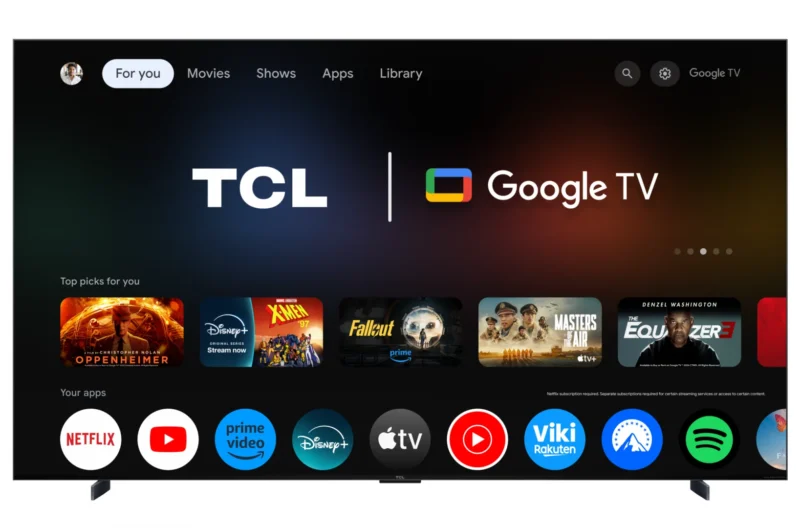 Televizor TCL QD-MiniLED 98Q7C, 248 cm, Smart Google TV, 4K Ultra HD, 144Hz, Bang & Olufsen