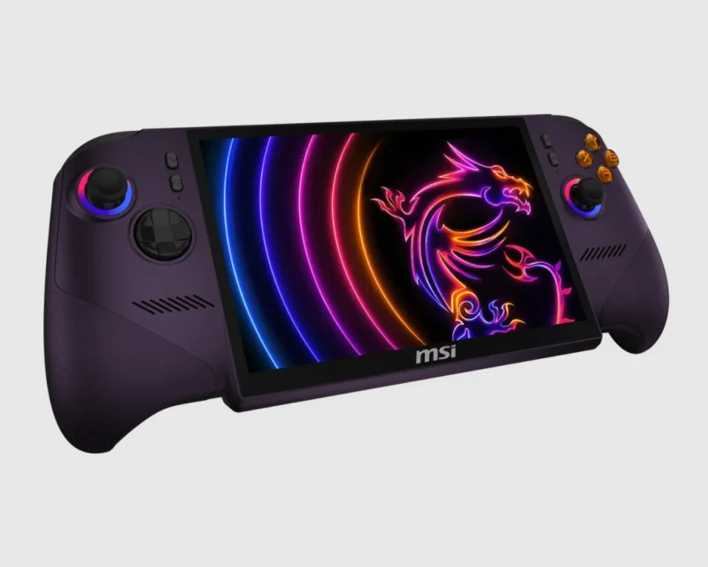 Consola portabila MSI Claw 8 EX AI+ CG3EM Launch Pack-064RON, 8" FHD+ (1920x1200), 48-120Hz VRR, 100% sRGB, Touchscreen, Intel® Arc™ G3 Extreme processor with up to 46 NPU TOPS, 14 cores (2 P-cores + 8 E- cores + 4 Low Power E-cores), 14 threads, 12 MB Intel® Smart Cache, Max Turbo Frequency 4.7