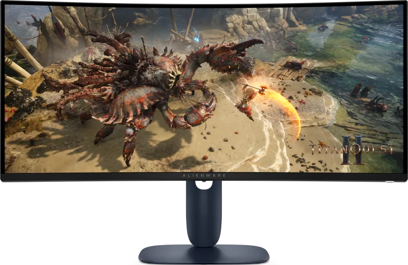 AW3425DWM_01 Monitor Gaming Alienware AW3425DWM, 34", 3440 x 1440 pixeli, Black, Blue, 3 ani Garantie