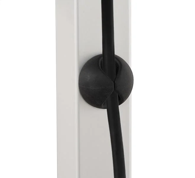 BT7361_B_04 Stand birou B-Tech, pentru display-uri cu diagonala pana la 32", suporta pana la 10kg, cu inclinatie +17°/-10°, VESA min. 75x75, VESA max. 100x100, cable management integrat, negru/argintiu