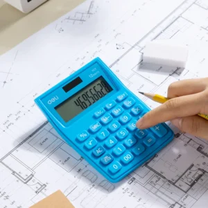 CALCULATOR BUZUNAR 12DIG ALB-ALBASTRU 1122 DELI CALCULATOR BUZUNAR 12DIG ALB-ALBASTRU 1122 DELI