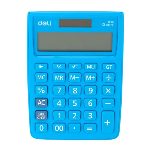 CALCULATOR BIROU 12DIG ALB-ALBASTRU 1238 DELI CALCULATOR BIROU 12DIG ALB-ALBASTRU 1238 DELI