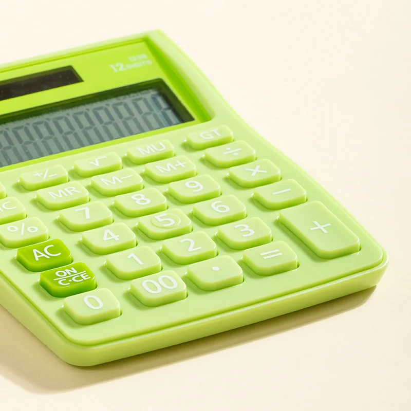CALCULATOR BIROU 12DIG ALB-VERDE 1238 DELI