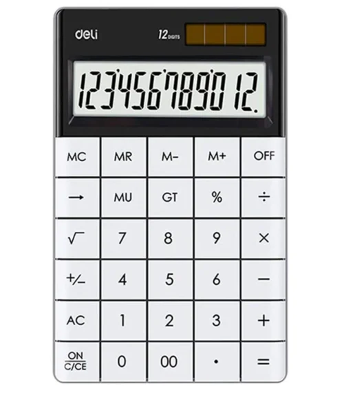 CALCULATOR BIROU 12DIG MODERN ALB DELI