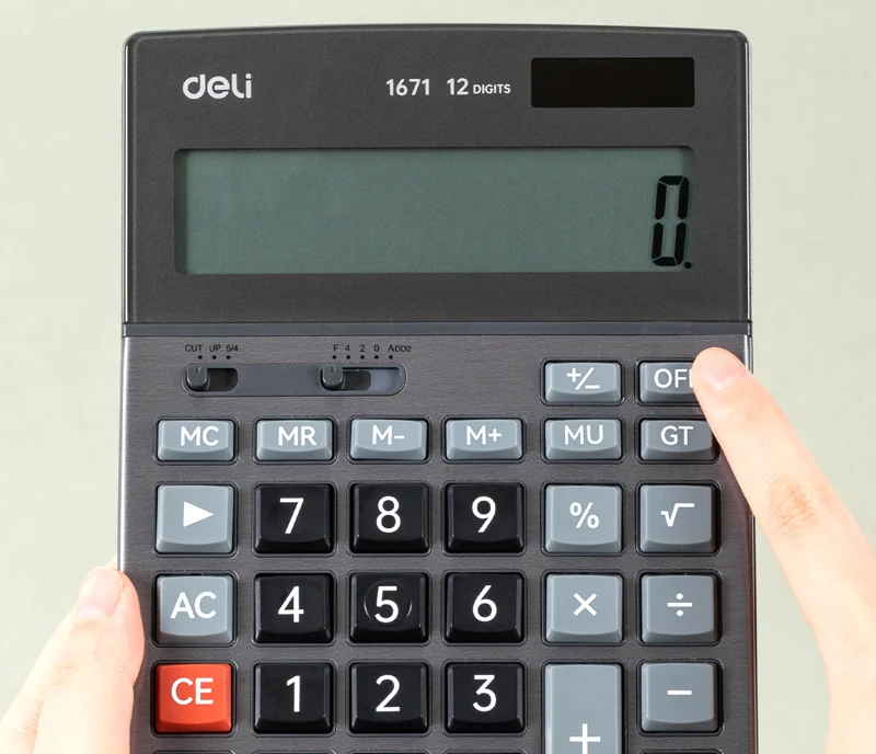 CALCULATOR BIROU 12DIG 1671 DELI