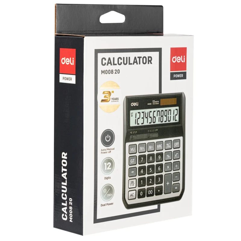 CALCULATOR BIROU 12DIG M00820 DELI