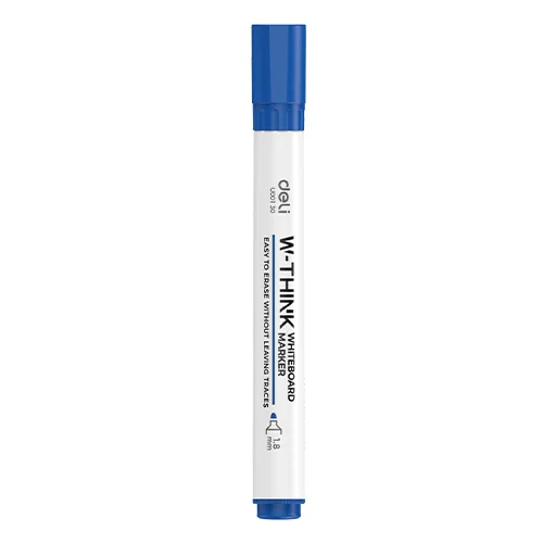 MARKER WHITEBOARD ALBASTRU 2MM DELI