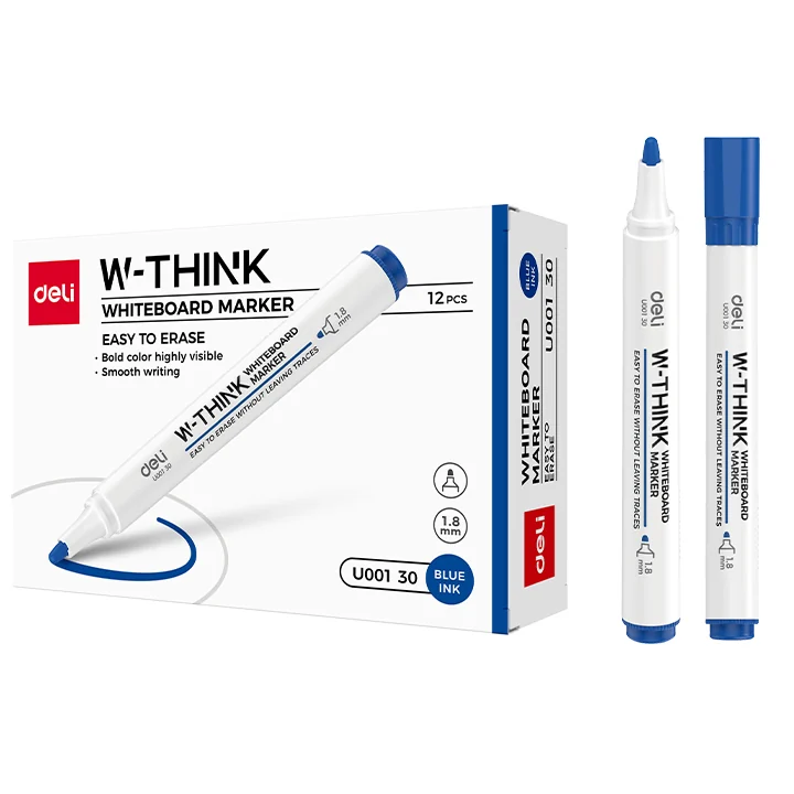 MARKER WHITEBOARD ALBASTRU 2MM DELI