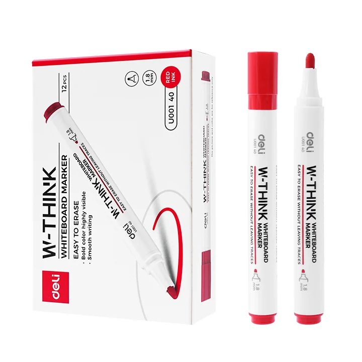 MARKER WHITEBOARD ROSU 2MM DELI
