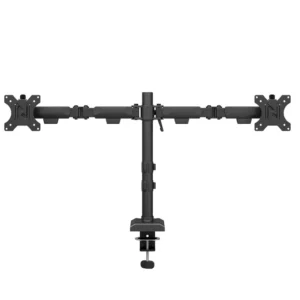Brat dublu monitor Neomounts DS60-600BL2; pentru display-uri cu diagonale 10"-32", sistem de prindere VESA 75x75~100x100, greutate maxima suportata 8 - per ecrankg, full motion, tilt +45°, swivel 90°, rotate 180°, distanta fata de perete 99-459mm; culoare negru. Garantie 5 ani