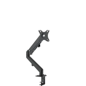 Brat de birou pentru monitor Neomounts, poate sustine un monitor cu diagonala display 17-27", suporta pana la 7kg, full motion, +90°, -45° inclinatie, +90°, -90° swivel, +180°, -180° rotatie,  VESA min 75x75, VESA max 100x100,reglabil pe inaltime: 15.2-40.2 cm, negru. Garantie 5 ani