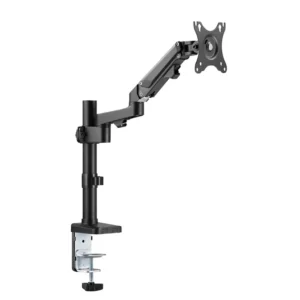 Brat monitor Neomounts DS70-750BL1; pentru display-uri cu diagonale 17"-27", sistem de prindere VESA 75x75~100x100, greutate maxima suportata 7kg, full motion, tilt +45°, swivel 90°, rotate 180°; gas spring; culoare negru. Garantie 5 ani