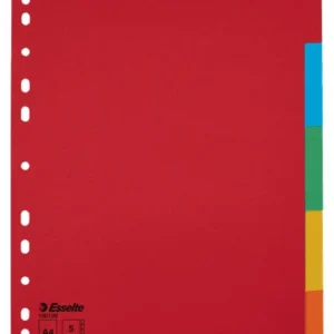 SEPARATOARE INDEX CARTON 5 CULORI ECONOMY ESSELTE
