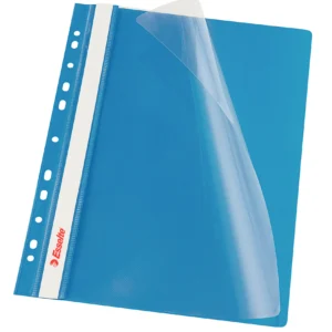 DOSAR PLASTIC CU SINA SI MULTIPERFORATII ALBASTRU 10/SET ESSELTE