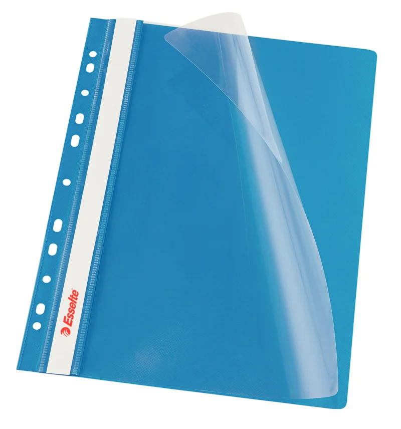 DOSAR PLASTIC CU SINA SI MULTIPERFORATII ALBASTRU 10/SET ESSELTE