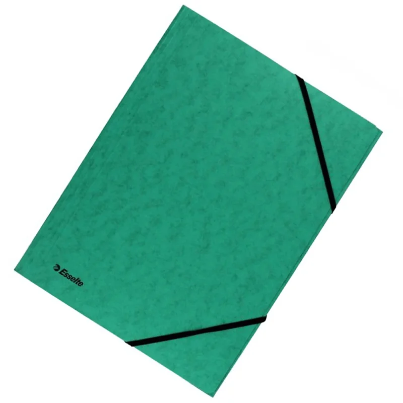 MAPA CARTON CU ELASTIC LUX VERDE ESSELTE