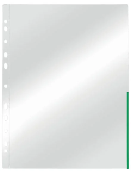 FOLIE PROTECTIE A4 MARGINE VERDE 100/SET 105 MICRONI ESSELTE