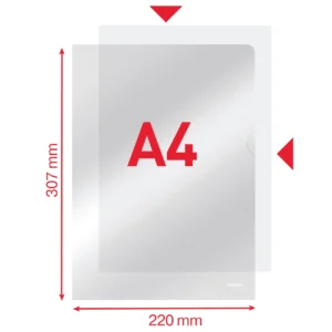 FOLIE PROTECTIE A4 CRISTAL 105 MICRONI 100/TOP DESCHIDERE L ESSELTE