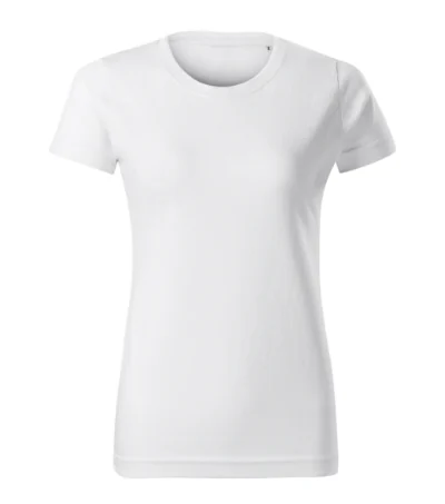 Tricou pentru damă BASIC FREE F34 - alb