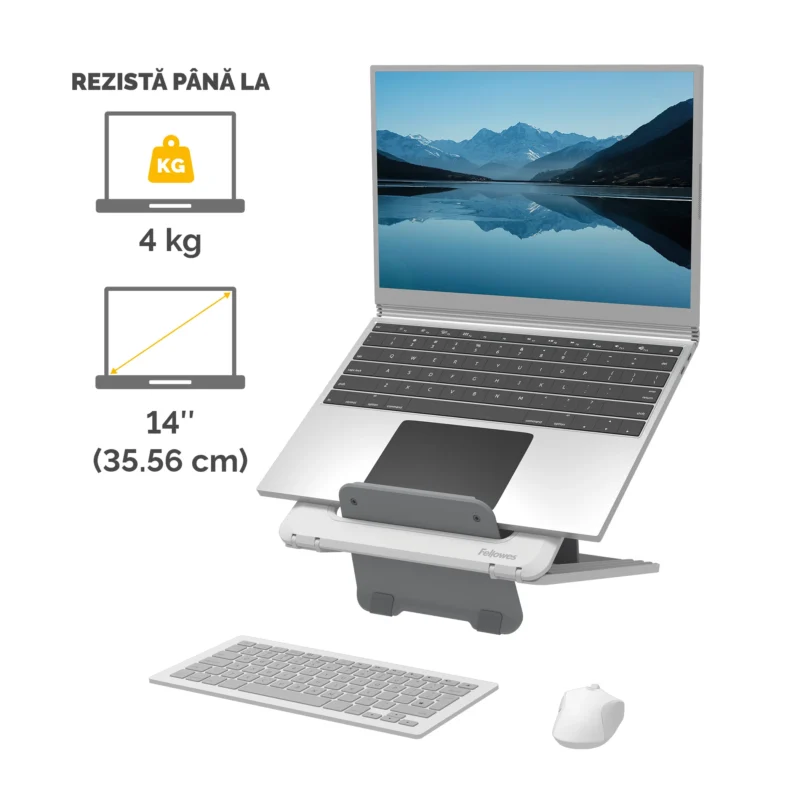 SUPORT ERGONOMIC PENTRU LAPTOP ALB BREYTA SUPORT ERGONOMIC PENTRU LAPTOP ALB BREYTA