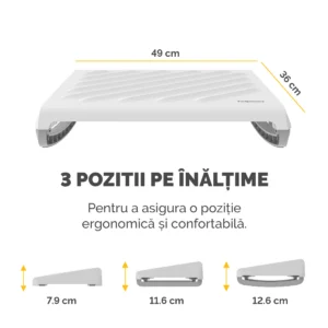 SUPORT ERGONOMIC PENTRU PICIOARE ALB BREYTA SUPORT ERGONOMIC PENTRU PICIOARE ALB BREYTA