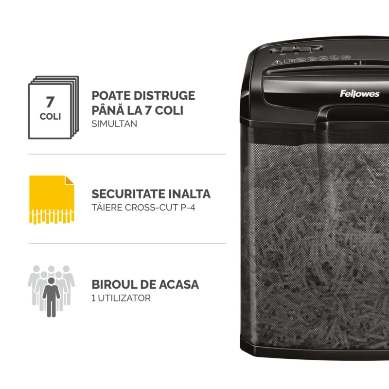 DISTRUGATOR DOCUMENTE M-7CM CROSS-CUT FELLOWES