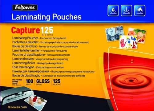 FOLIE 112X154MM 125 MICRONI 100/TOP FELLOWES