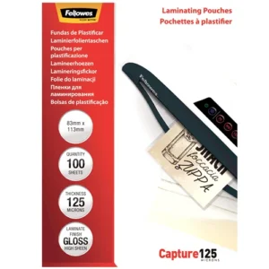FOLIE 83X113MM 125 MICRONI 100/TOP FELLOWES