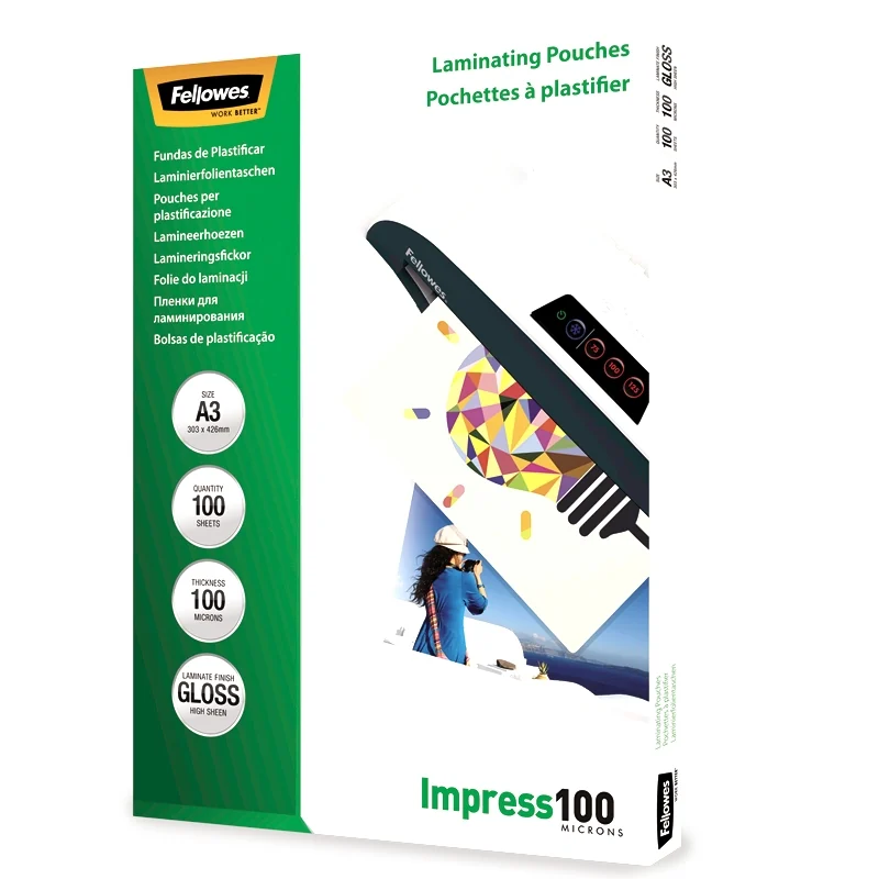FOLIE A3 100 MICRONI 100/TOP FELLOWES
