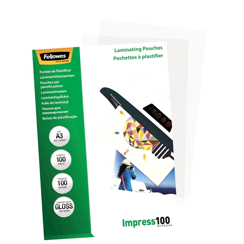 FOLIE A3 100 MICRONI 100/TOP FELLOWES