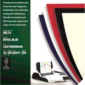 COPERTI CARTON A4 ALBASTRU INCHIS 100/TOP FELLOWES