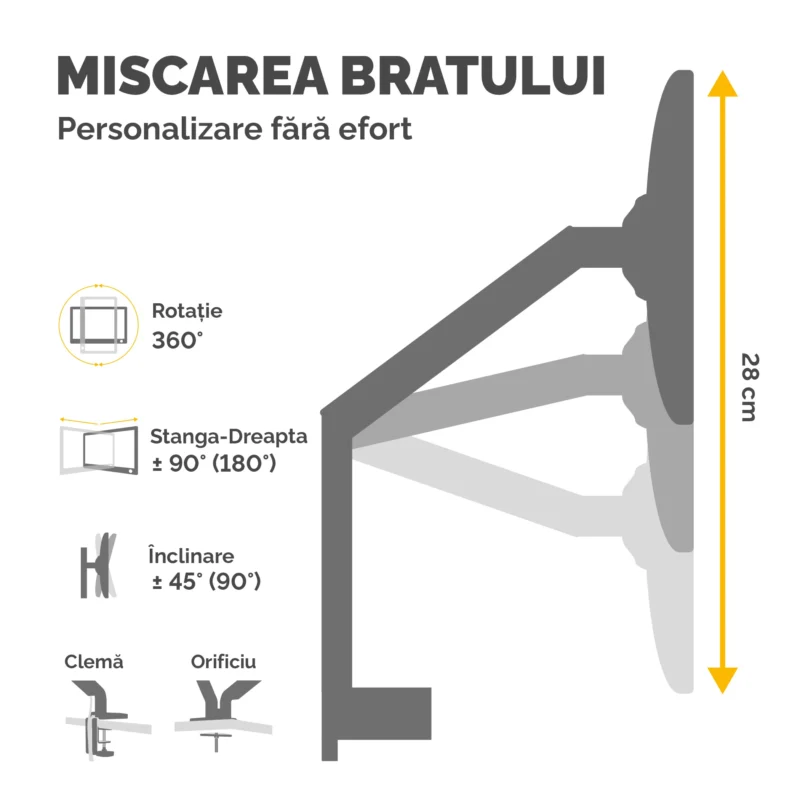 SUPORT MONITOR 2 BRATE ALB PLATINIUM FELLOWES SUPORT MONITOR 2 BRATE ALB PLATINIUM FELLOWES