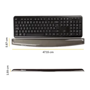 SUPORT TASTATURA SI INCHEIETURI NEGRU GEL CRYSTAL FELLOWES