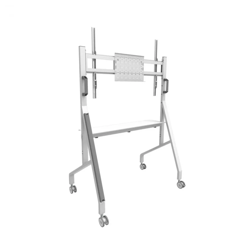 FL50-525WH1_01 Stand mobil de podea Neomounts 55"-86" 76kg VESA 100x100 - 900x600 alb