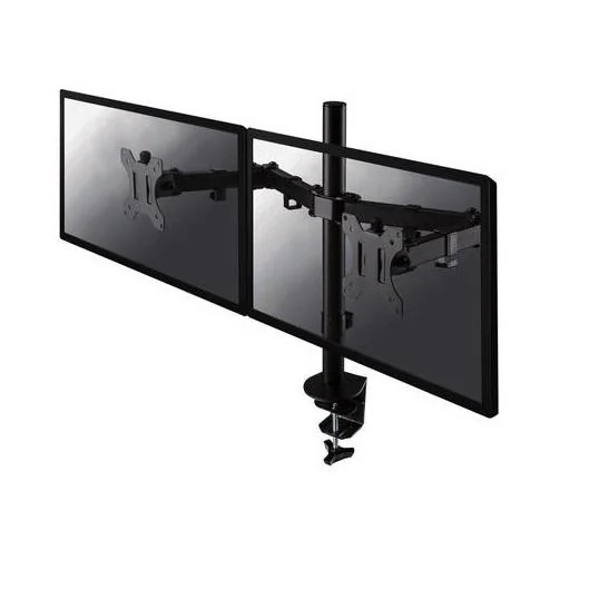 FPMA-D550DBLACK_01 Suport Monitor de Birou Dual, Neomounts by Newstar FPMA-D550DBLACK, 10" - 32", VESA 100x100, suporta pana la 8kg, negru