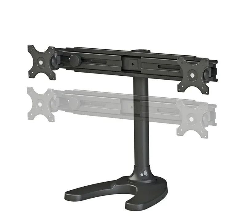 FPMA-D700DD_02 Suport dublu monitor de birou Neomounts FPMA-D700DD; pentru display-uri cu diagonale 19"-30", sistem de prindere VESA 75x75~100x100, greutate maxima suportata 8kg - per ecran, full motion, tilt +180°, swivel +180°, rotate +360°; inaltime reglabila manual 340-444mm; culoare negru. Garantie 5 ani